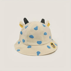 Toddler Cow Sunshade Bucket Hat, 18-60 Months