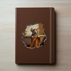 Bathroom Rat Hole Towel Sticker 3D Waterproof Self adhesive Sticker