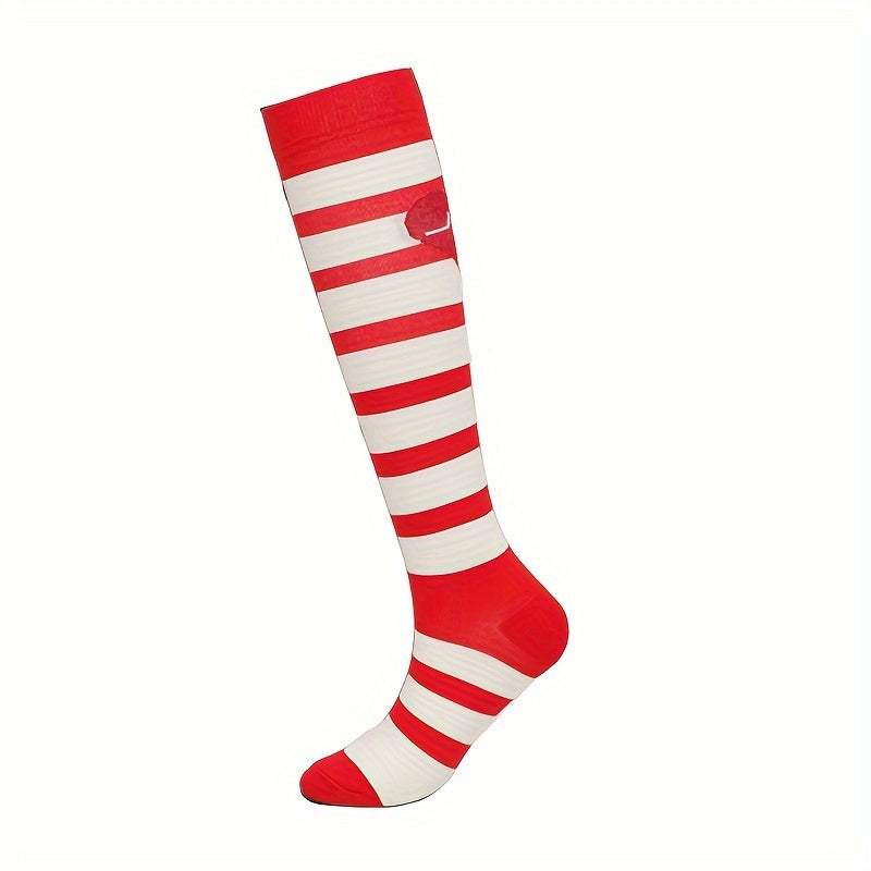 Men's Compression Knee High Sport Socks - Sweat Absorbing Breathable Socks