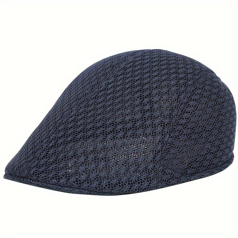 Mesh Beret Outdoor Breathable Newsboy Cabbie Hat