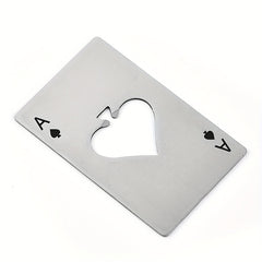 Poker Card Beer Bottle Opener Stainless Steel Halloween Party Supplies