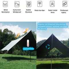 Butterfly Shaped Sunscreen Canopy for Outdoor Camping