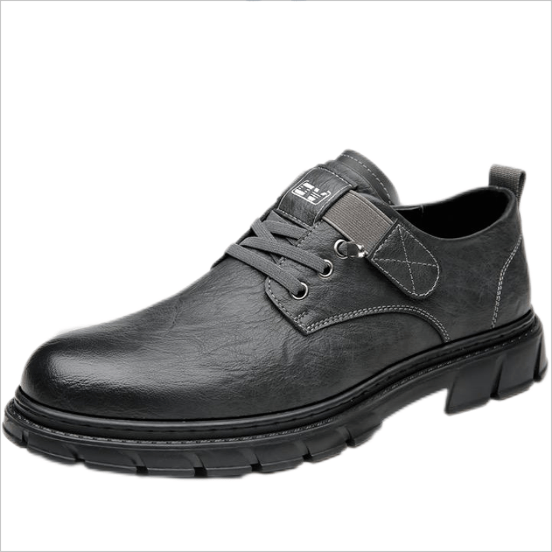 Men's Round Toe Derby Lace-Up Dress Shoes for Office Business