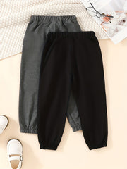 Boys' Casual Solid Sports Trousers
