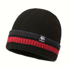 Warm Fleece-Lined Knitted Winter Hat for Men and Women