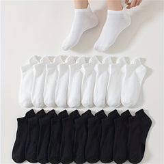 20 Pairs Lightweight Low Cut Sports Socks Women's Stockings