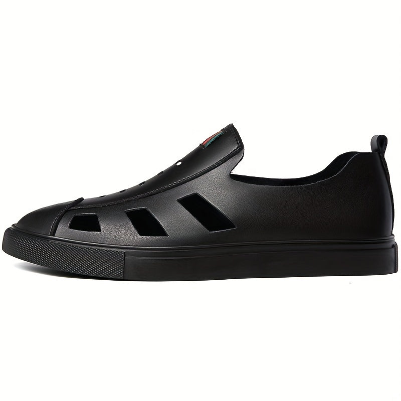 Men's Cut Out Slip On Loafers Summer Casual Walking Shoes