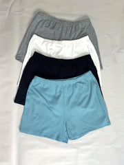Versatile Basic Shorts 4 Pack Casual Wide Leg Biker Shorts Women