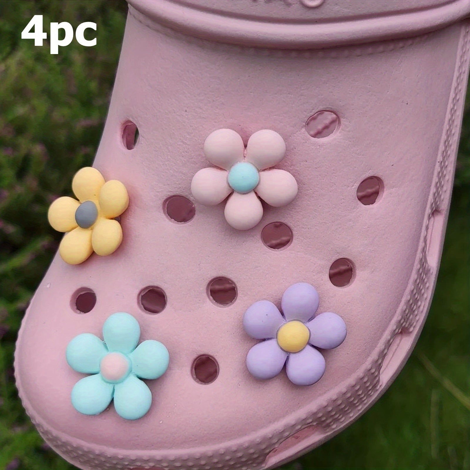 8pcs Flower Shoes Charms Women Girls Party Decoration Shoe Accessories