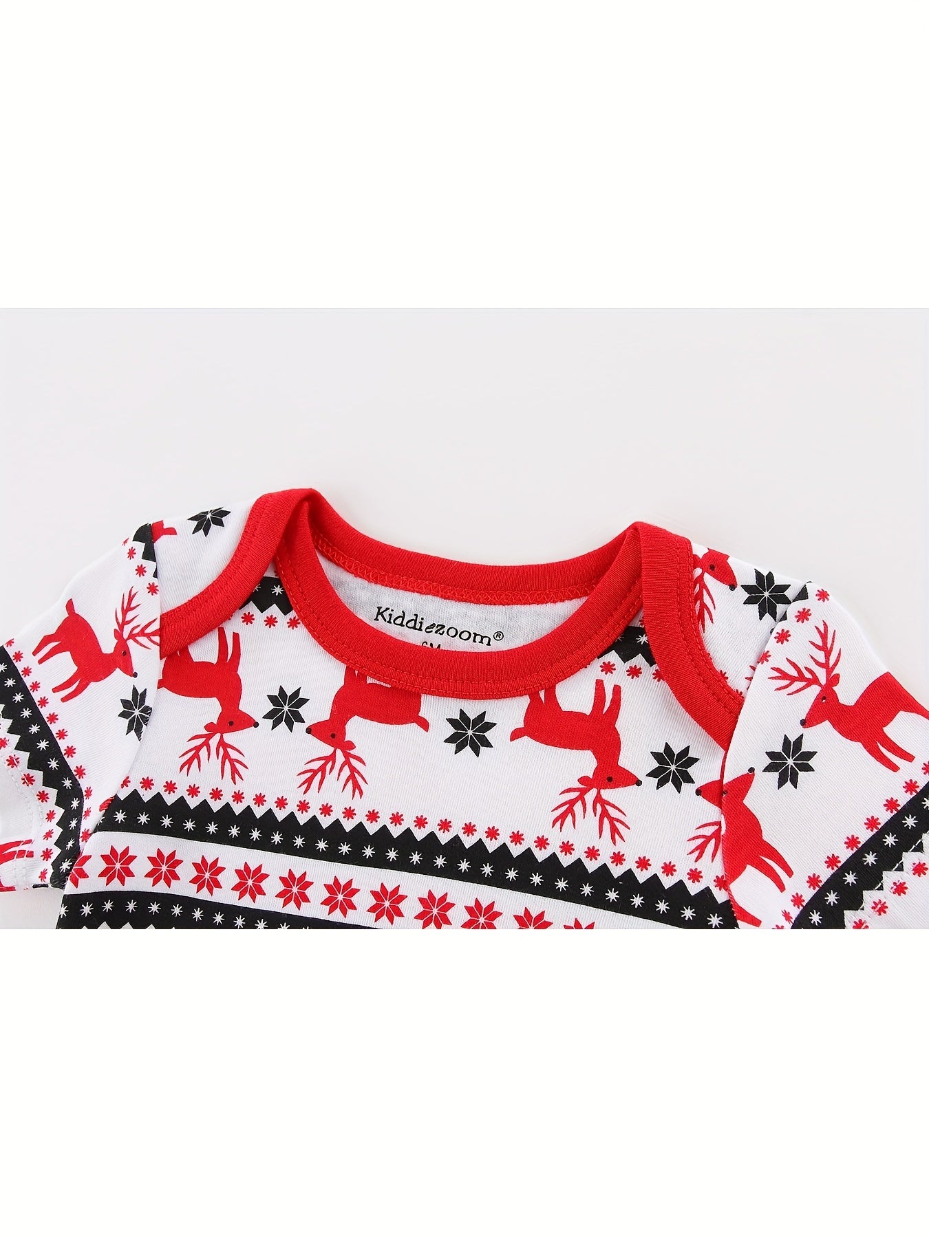 3 Pcs Christmas Baby Bodysuits 0-12 Months 100% Cotton
