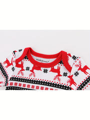 3 Pcs Christmas Baby Bodysuits 0-12 Months 100% Cotton