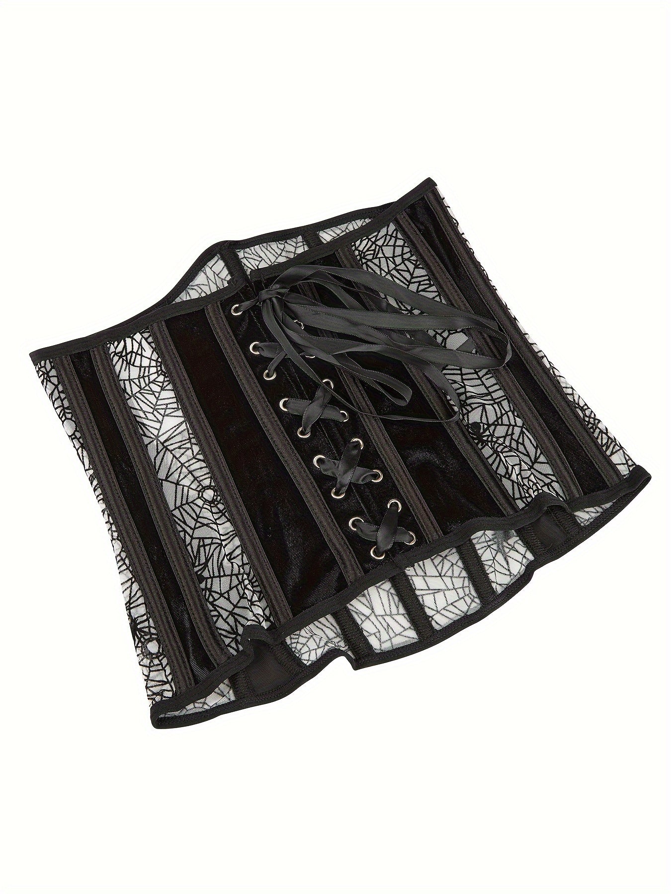 Spider Web Strapless Corset Tummy Control Body Shaper