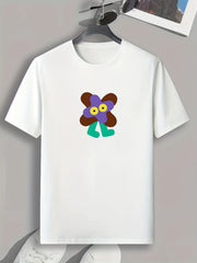 Men's Doodle Pattern T shirt Active Tee