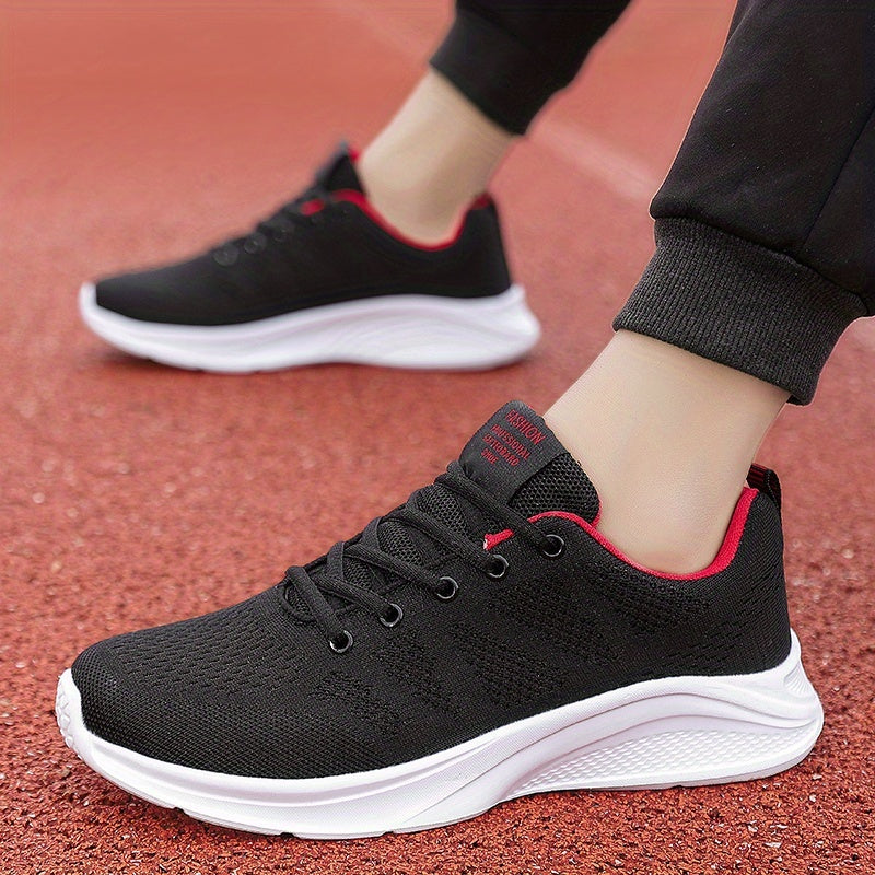 Men's Lace up Sneakers Athletic Shoes for Running Basketball Gym