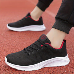 Men's Lace up Sneakers Athletic Shoes for Running Basketball Gym