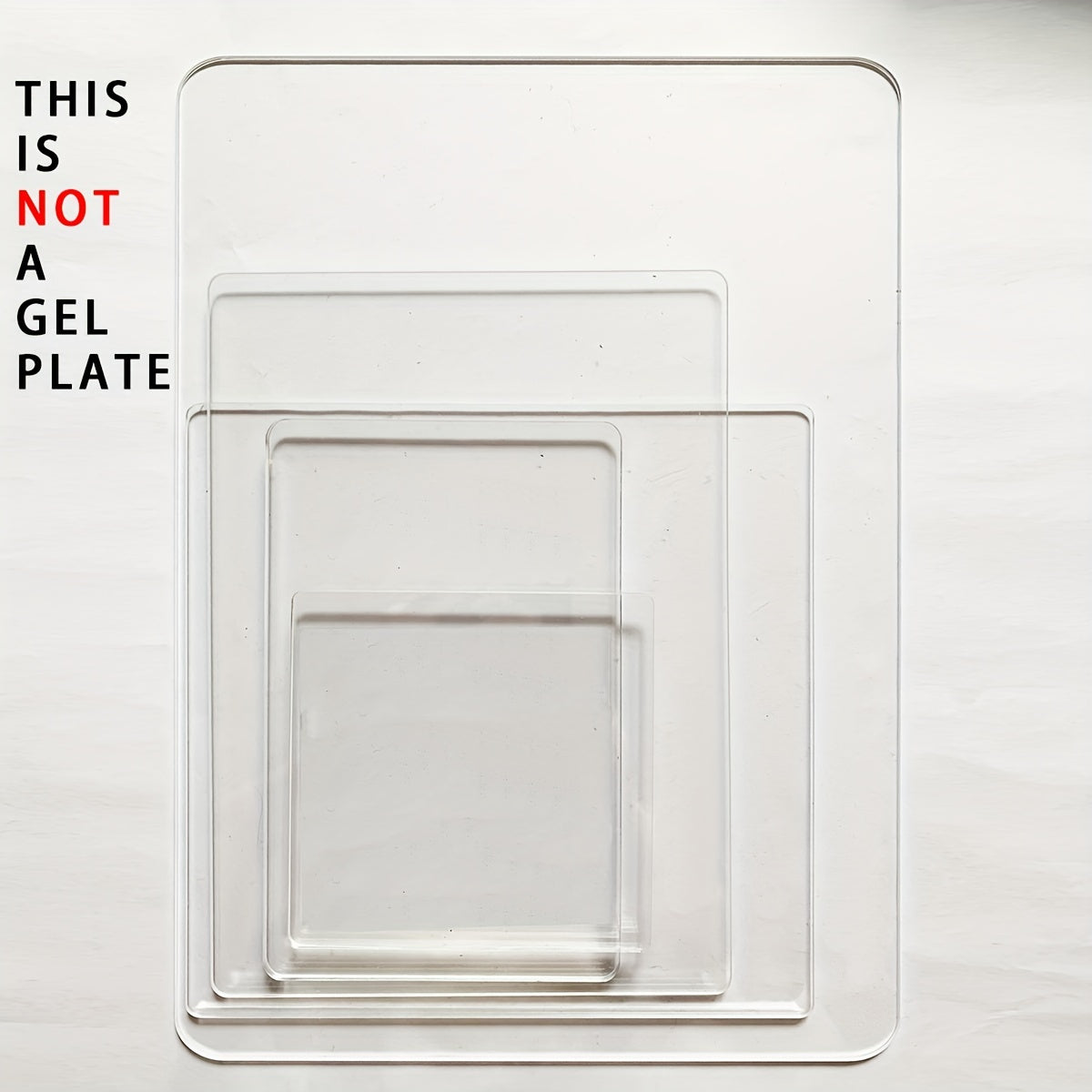 Acrylic Handle for Gel Plate Fixing, Flip Press, Transfer