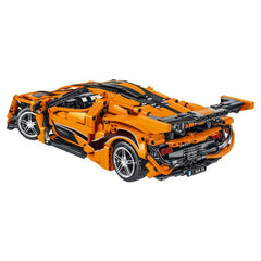 Orange Supercar Racing Building Blocks for Adults & Kids