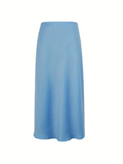 Casual High Waist Midi Skirt Women's Clothing