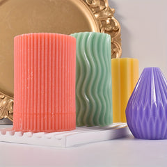 Cylinder Candle Silicone Mold for Epoxy Resin