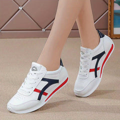 Women's Casual Faux Leather Lace Up Sneakers