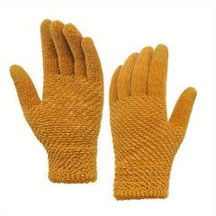 Chenille Touch Screen Winter Gloves for Men and Women