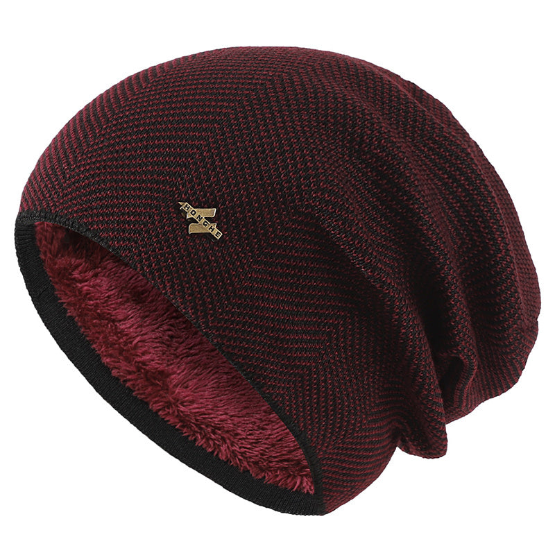 Men's Thermal Knitted Hat Winter Hair Protection