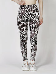 Leopard Print Skinny Leggings High Waist Casual Stretchy Leggings