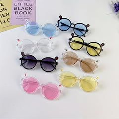 Kids Bear Sunglasses UV Protection Fun Colorful Hinge Joint Sunglasses