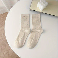 Colorful Polka Dot Socks Women's Mid Tube Stockings
