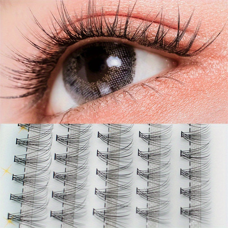 100 200 Clusters Lashes Set Fairy Style Grafting Individual Eyelashes