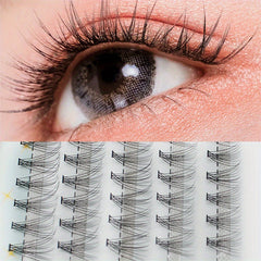 100 200 Clusters Lashes Set Fairy Style Grafting Individual Eyelashes