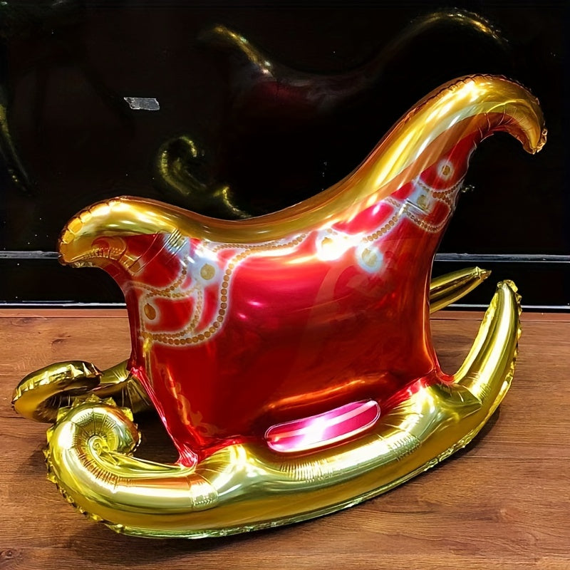 XL Christmas Reindeer Balloon Decor 3D Standing Sled Deer