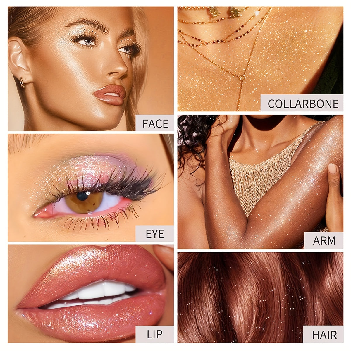 Shimmer Body Glitter Spray for Face & Body Makeup