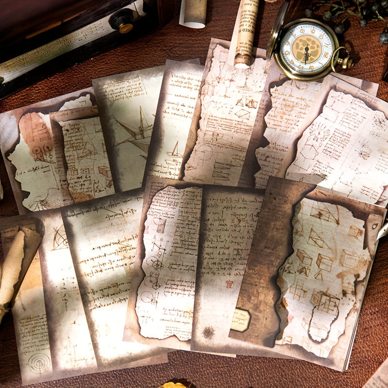 36 Sheets Vintage Scrapbook Paper for Journal Retro Notebook Scrapbooking