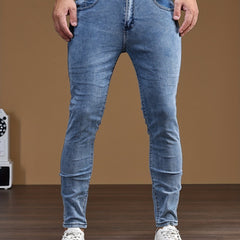 Men's Slim Fit Distressed Stretch Denim Jeans