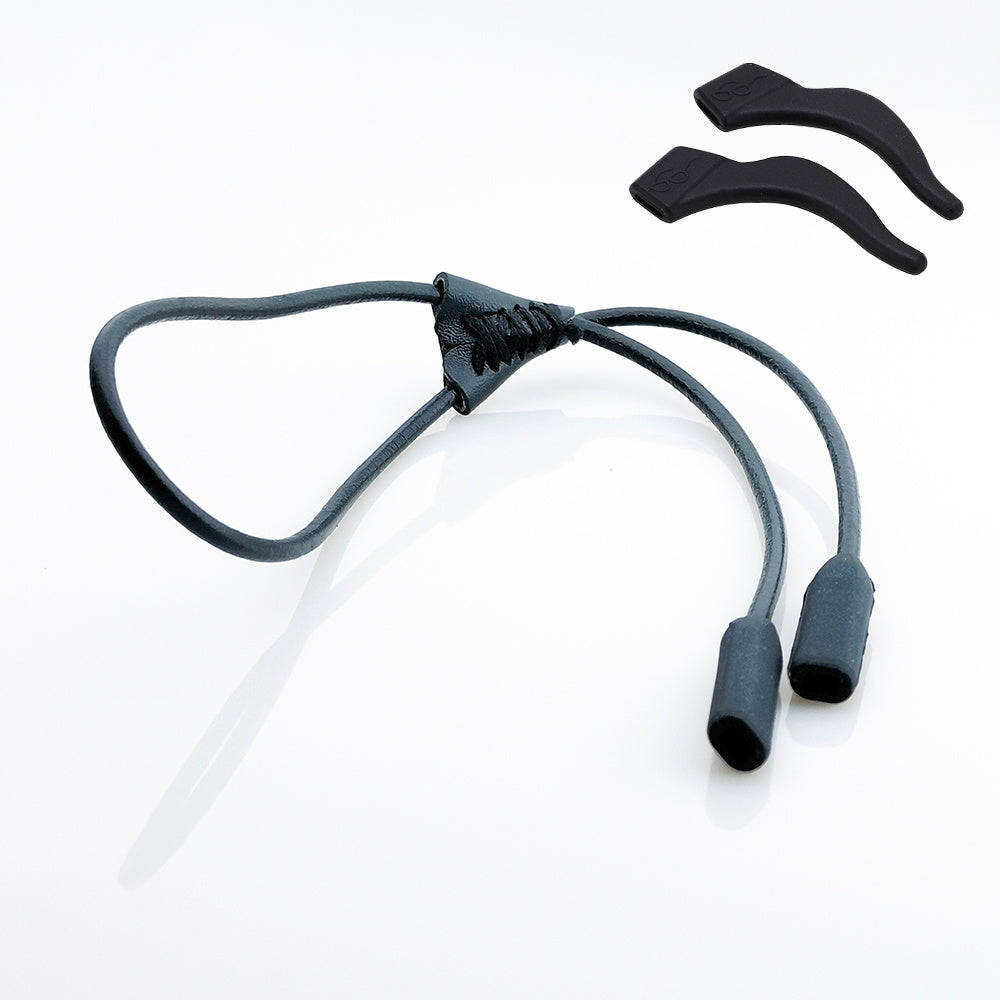 OOLVS Eyeglasses Chains PU Leather Lanyard Retainer Strap Cord
