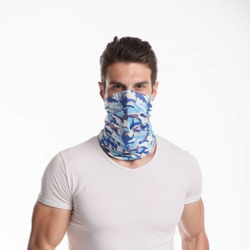 Windproof Sunscreen Knitted Scarf Mask for Outdoor Riding