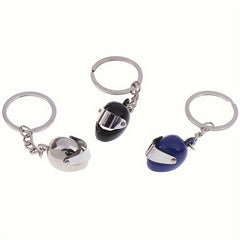 Motorcycle Bicycle Helmet Key Chain Keyring Gift For Men Boyfriend