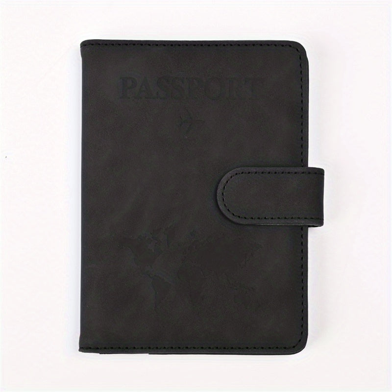 RFID Anti Theft Passport Card Bag Leather Wallet