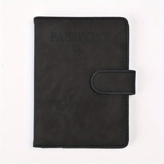 RFID Anti Theft Passport Card Bag Leather Wallet