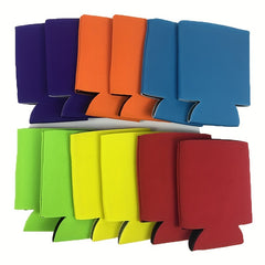 12pcs Neoprene Can Sleeves Beer Can Cooler Insulated Drink Cooler Holders