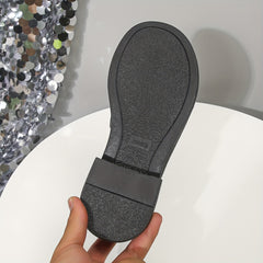 Women's Low Heel Loafers Anti slip Chunky Slip On Shoes