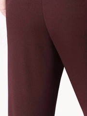 Men's Solid Stretch Dress Pants for Business