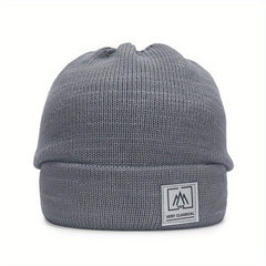 Men's Winter Warm Knitted Beanie Hat Velvet Lined Cycling Hat