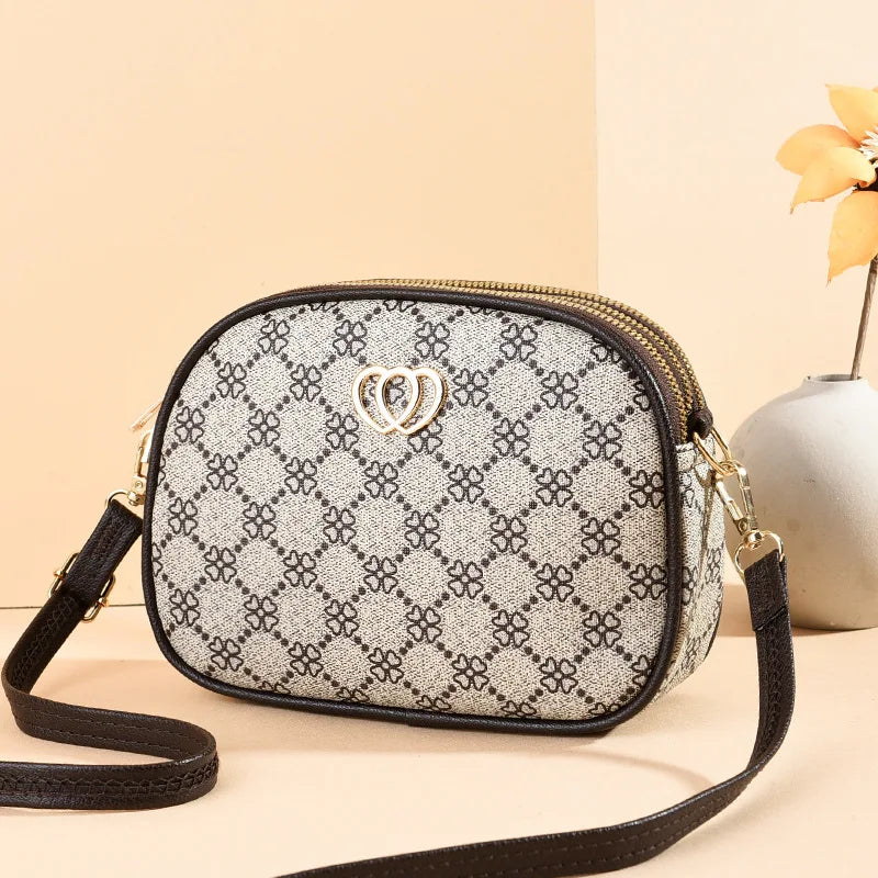 Retro Chinese Style PU Shoulder Bags for Women Handbags Purses Crossbody Clutch