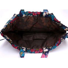 Oxford Floral Backpack Purse for Women Girls Travel Outdoor Storage Bag
