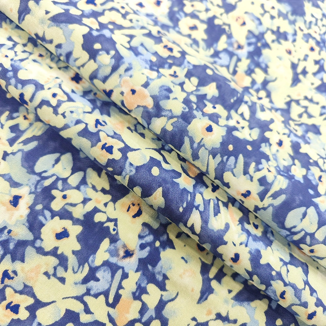 1yd Faux Cotton Fabric for DIY Clothes Pants Dress Quilt Covering