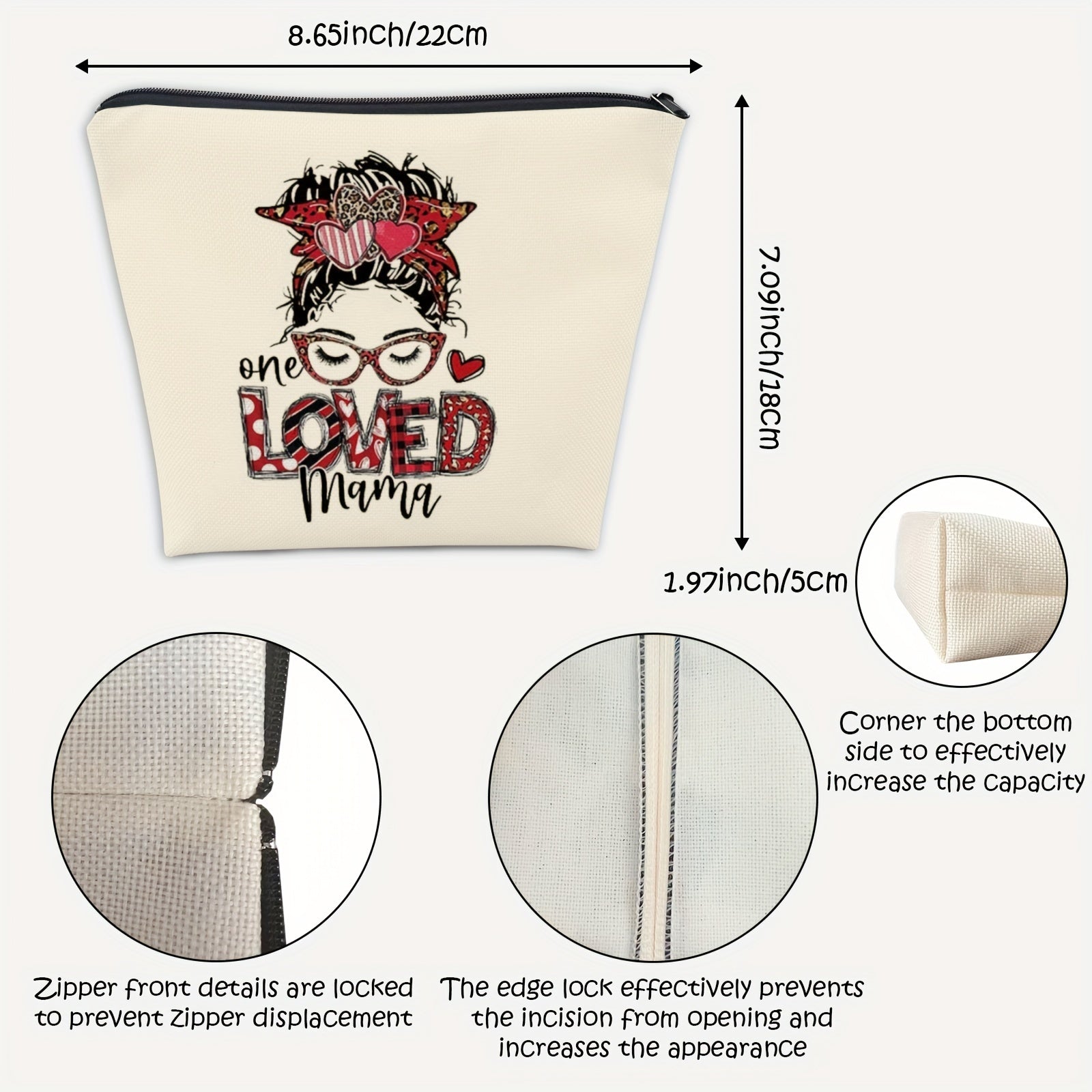 Cosmetic Bag For Mom Birthday Unique For Mama Mother And Daughter