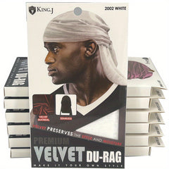 Velvet Durag For Waves Long Tie Waves Cap Men Durag Soft Smooth Breathable