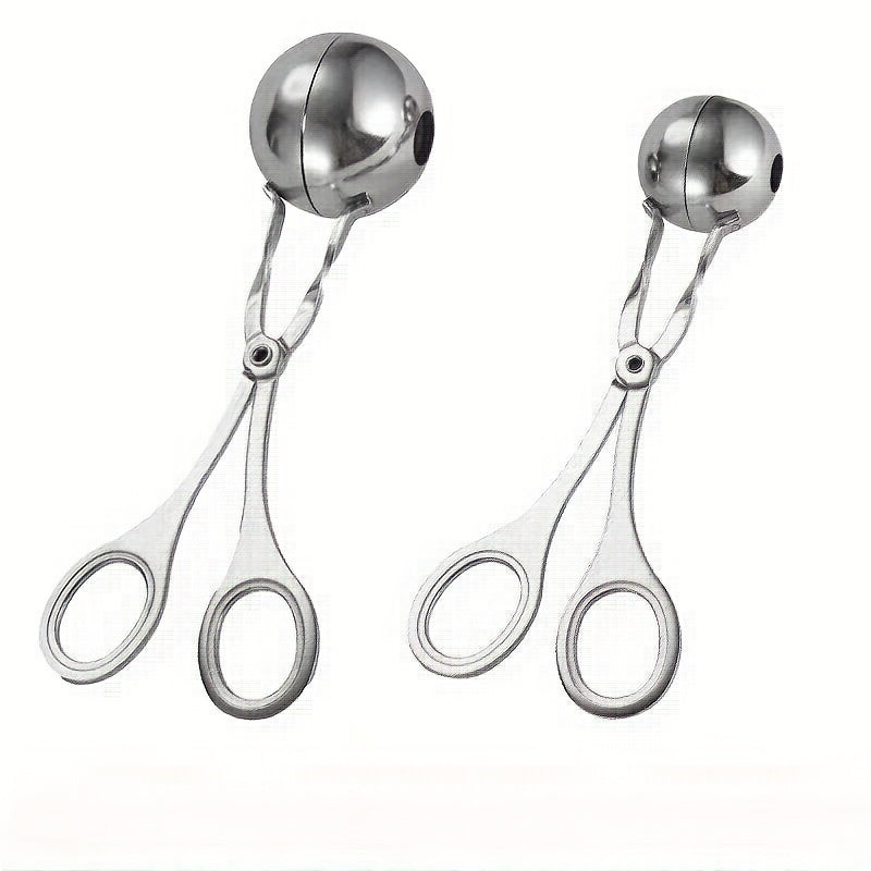 Stainless Steel Meat Baller Maker Rice Ball Tongs Scoop DIY Fish Ball Mold
